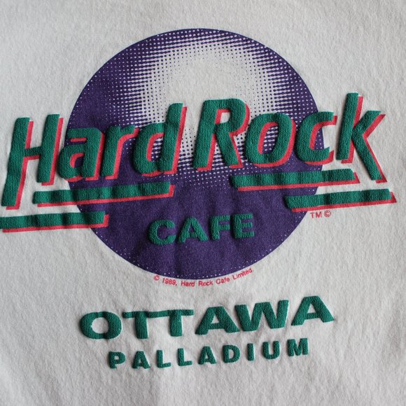 *SOLD*1989 Vintage Hard Rock Café Ottawa T-Shirt - Picture 2 of 8